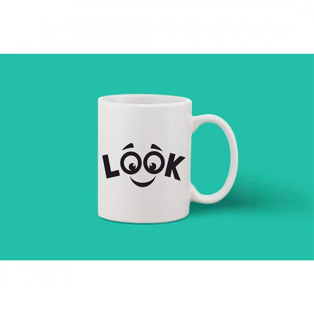 Generic Printed Ceramic Coffee Mug - 1 Pieces, White, 11oz - Image 2