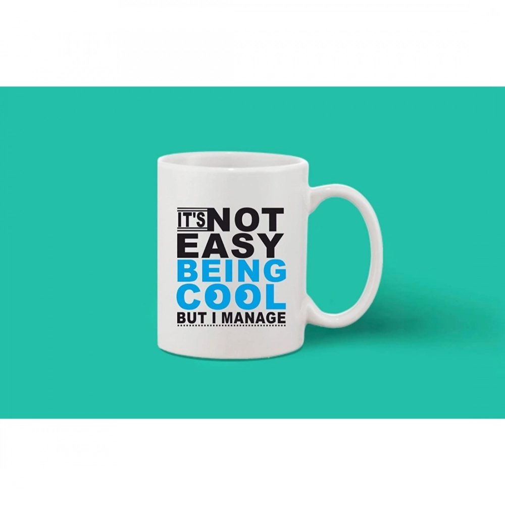 Generic Printed Ceramic Coffee Mug - 1 Pieces, White, 11oz - Image 2