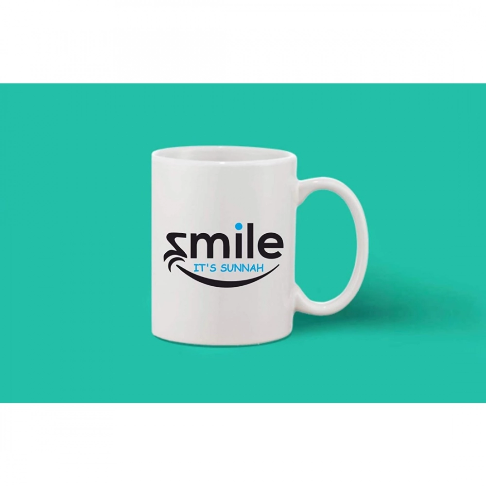 Generic Printed Ceramic Coffee Mug - 1 Pieces, White, 11oz - Image 2