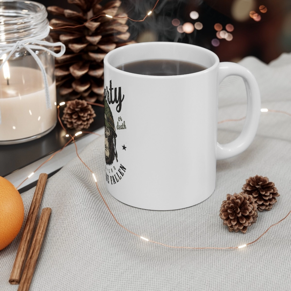 Generic Ceramic Gorila Desing Printed Coffee Mug (Color: White, Capacity:330ml) - Image 2