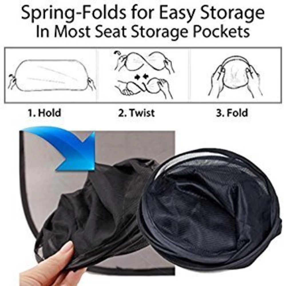 Generic Pack Of 4 Side Window Sun Shade For Universal For Car (Black) - Image 2