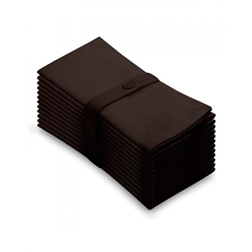 Generic Solid Cotton Napkins Sets (Brown) - Image 2