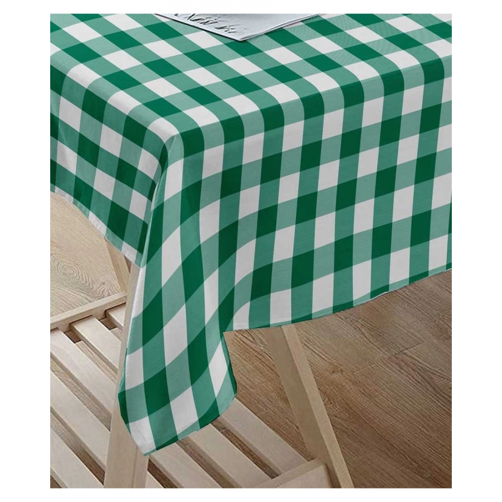 Generic Checked Cotton Checks Table Cloth (Light Green) - Image 3