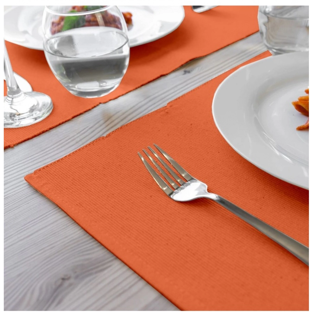 Generic Ribbed Cotton Place Mats Sets (Orange) - Image 4