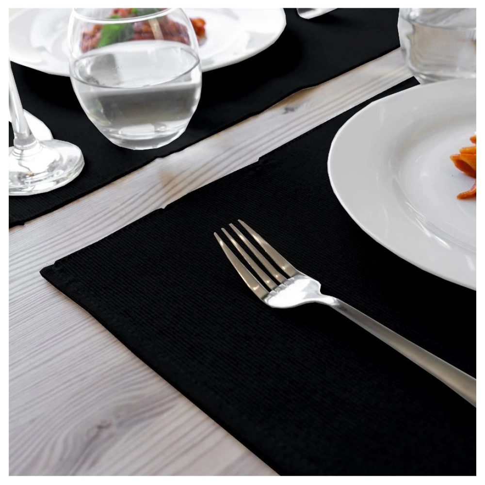 Generic Ribbed Cotton Place Mats Sets (Black) - Image 4