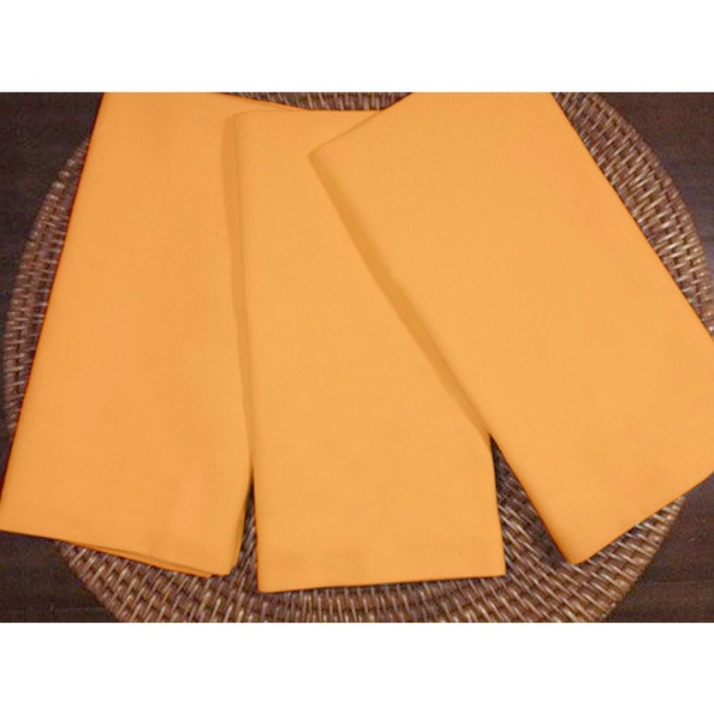 Generic Solid Cotton Napkins Sets (Dark Yellow) - Image 5