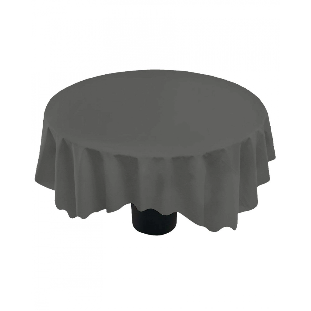 Generic Solid Cotton Plain Table Cloth (Dark Grey) - Image 3