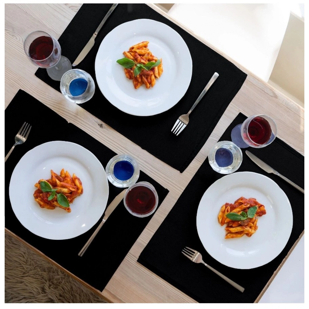 Generic Ribbed Cotton Place Mats Sets (Black) - Image 5