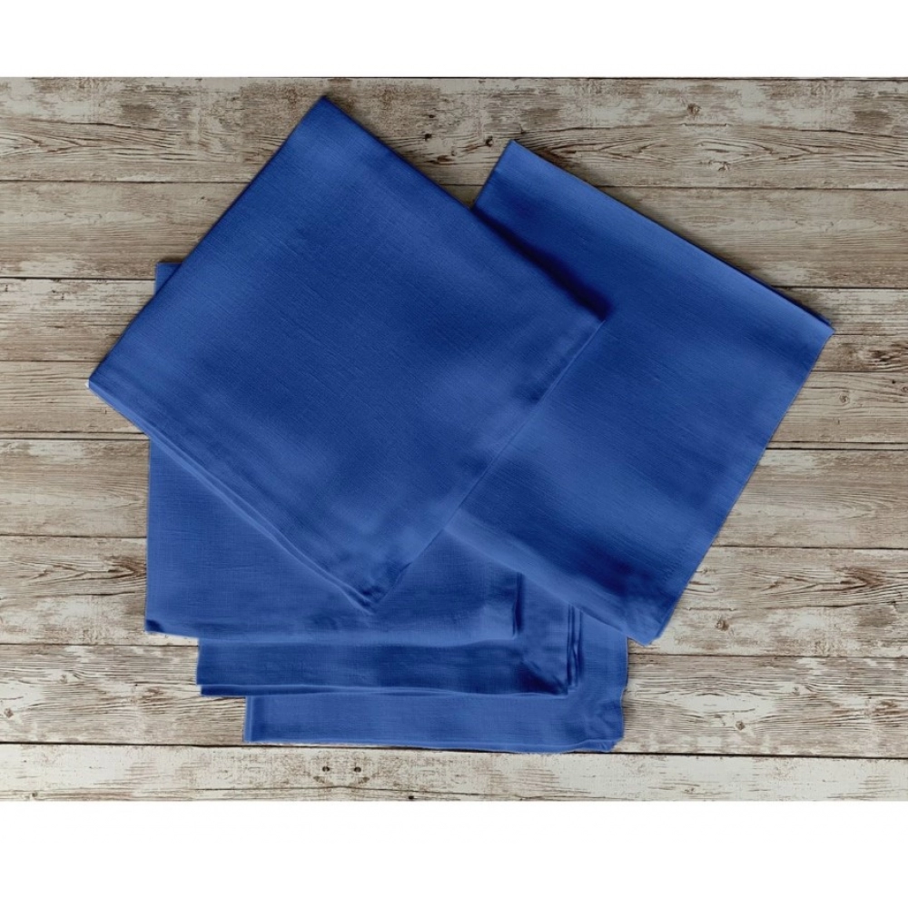 Generic Solid Cotton Napkins Sets (Royal Blue) - Image 5