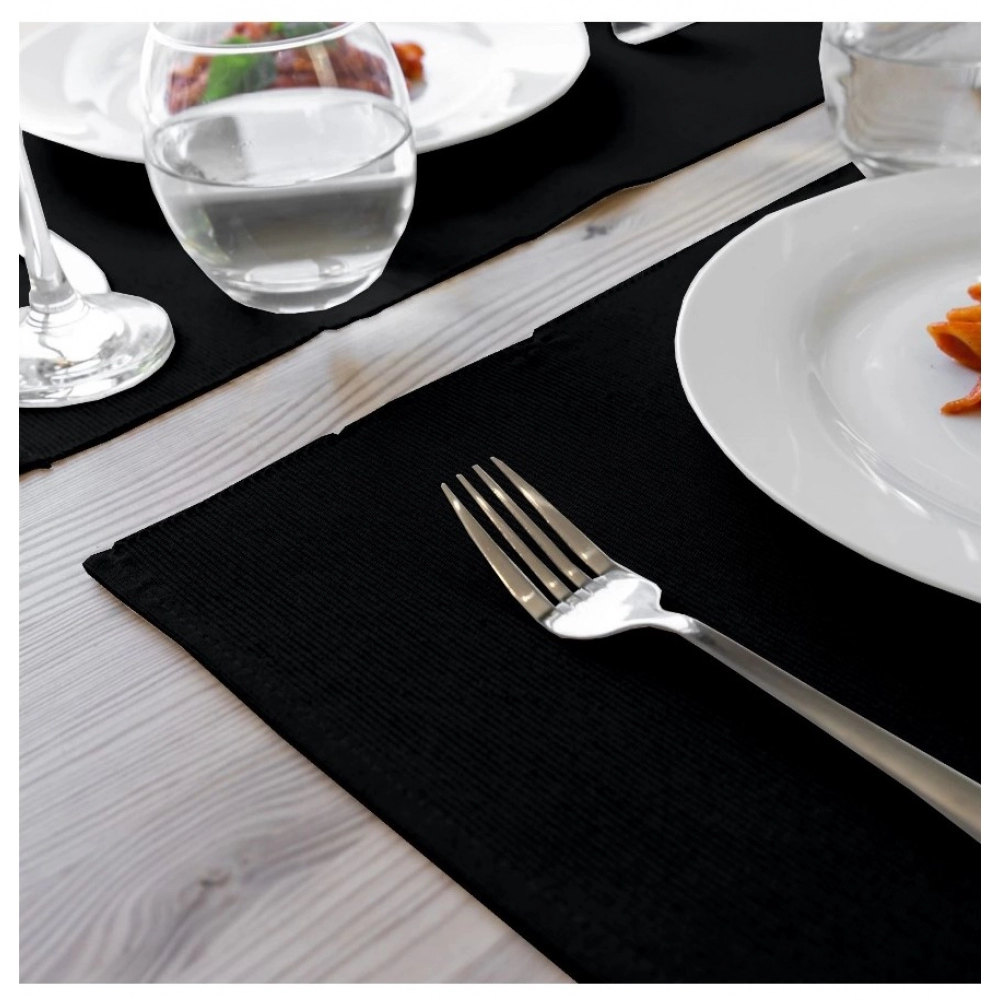 Generic Ribbed Cotton Place Mats Sets (Black) - Image 4