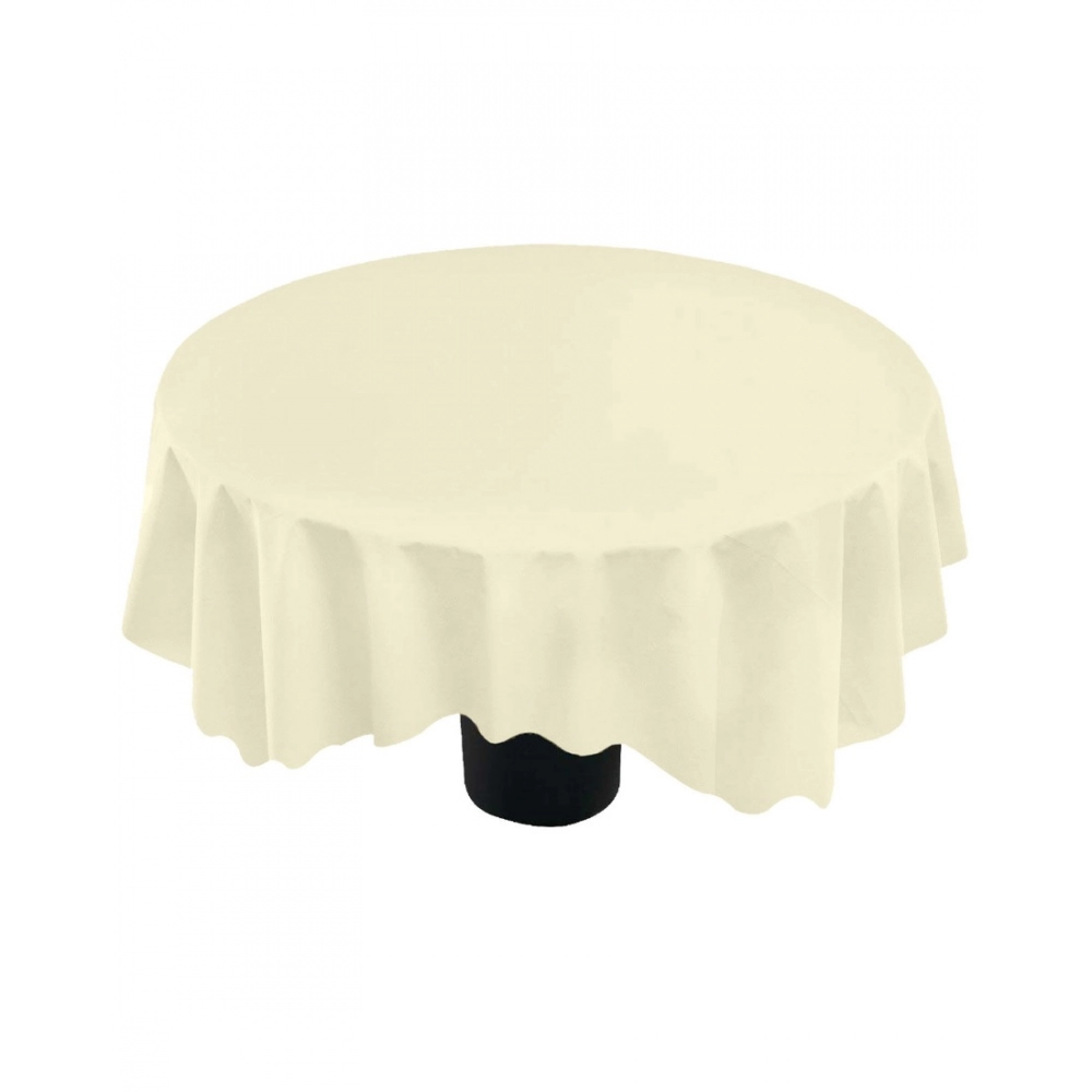 Generic Solid Cotton Plain Table Cloth (Beige) - Image 3
