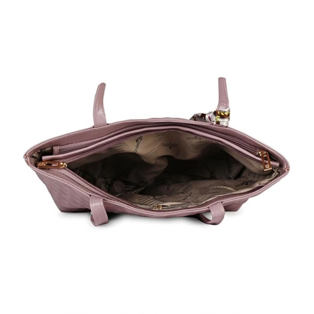 Generic Women's Polyurethane Textured Shoulder Bag (Blush Pink) - Image 3