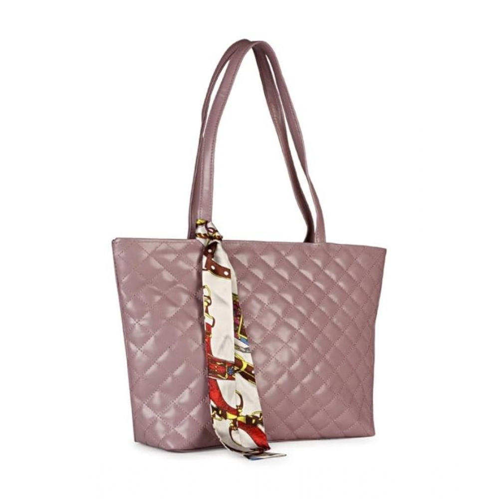 Generic Women's Polyurethane Textured Shoulder Bag (Blush Pink) - Image 5