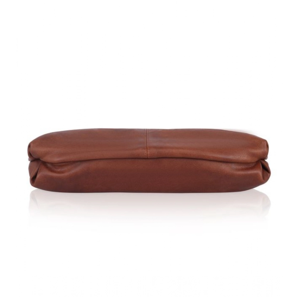 Generic Women's Faux Leather Solid Sling Bag (Brown) - Image 3