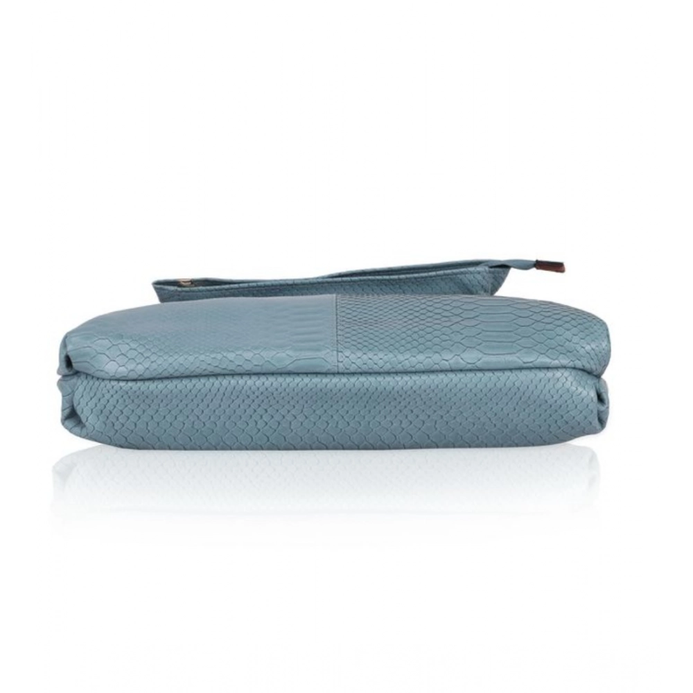 Generic Women's Faux Leather Textured Sling Bag (Blue) - Image 3
