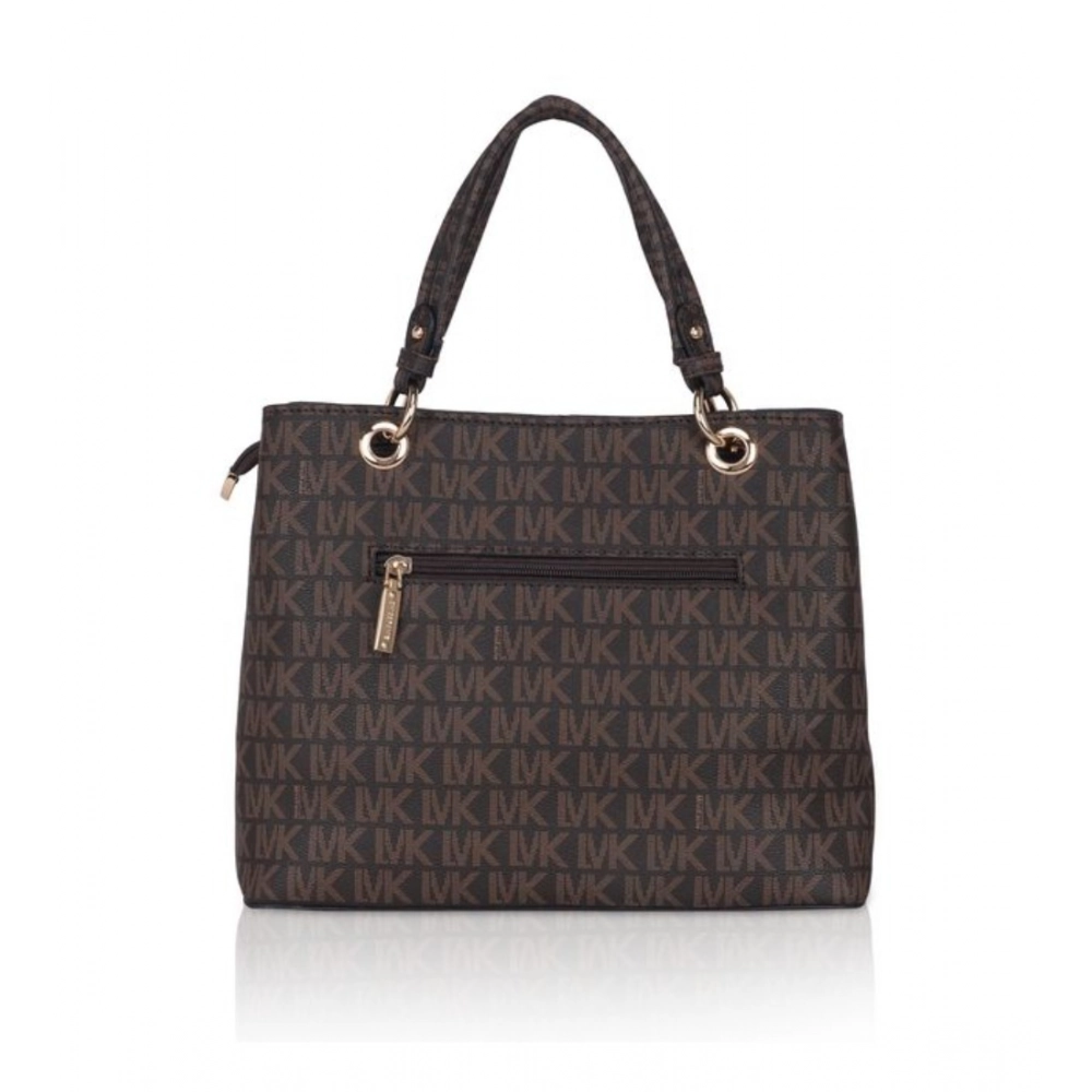 Generic Women's Faux Leather Printed Handheld Bag (Brown) - Image 4
