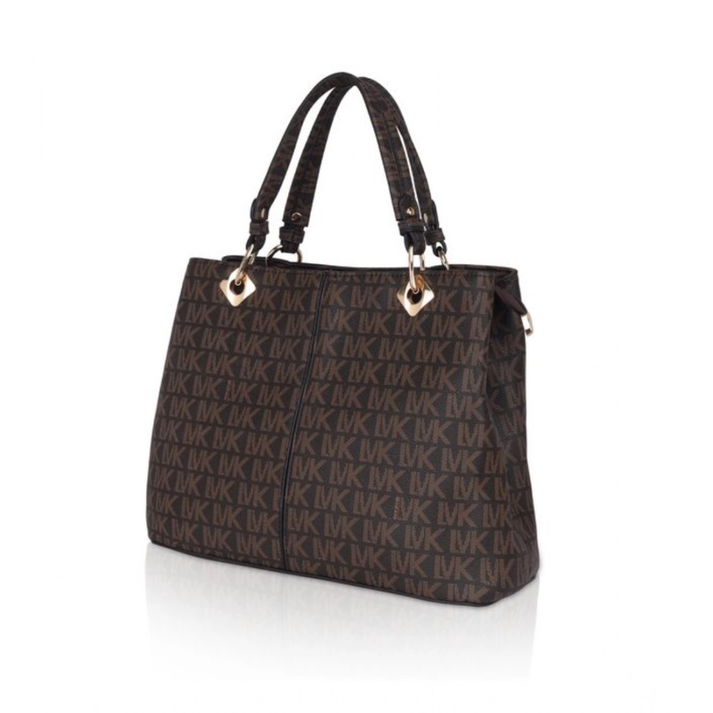 Generic Women's Faux Leather Printed Handheld Bag (Brown) - Image 6