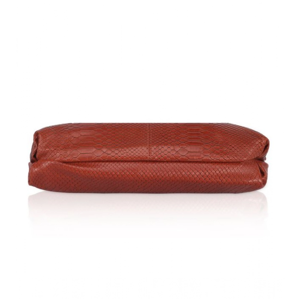 Generic Women's Faux Leather Textured Sling Bag (Brown ) - Image 3
