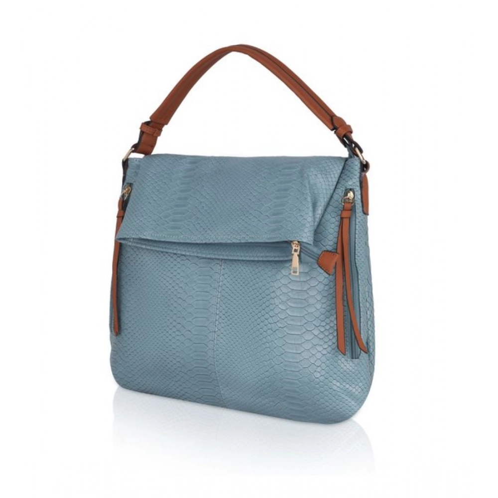 Generic Women's Faux Leather Textured Sling Bag (Blue) - Image 6
