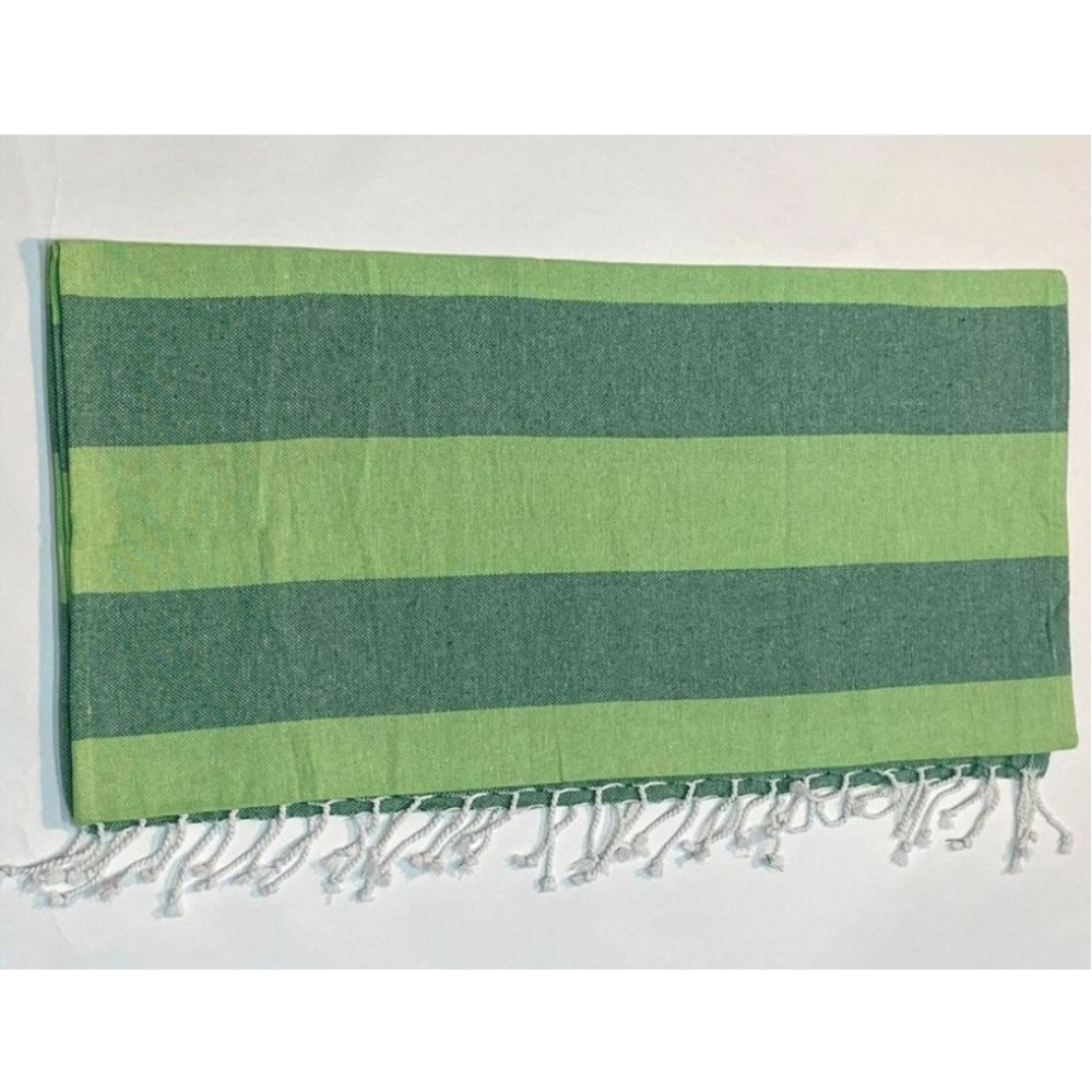 Generic Cotton Striped Bath Towels (Green, Size: 30x59 In) - Image 2
