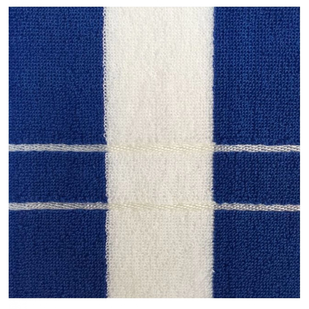 Generic Cotton Striped Bath Towels (Blue & White, Size: 30x59 In) - Image 2