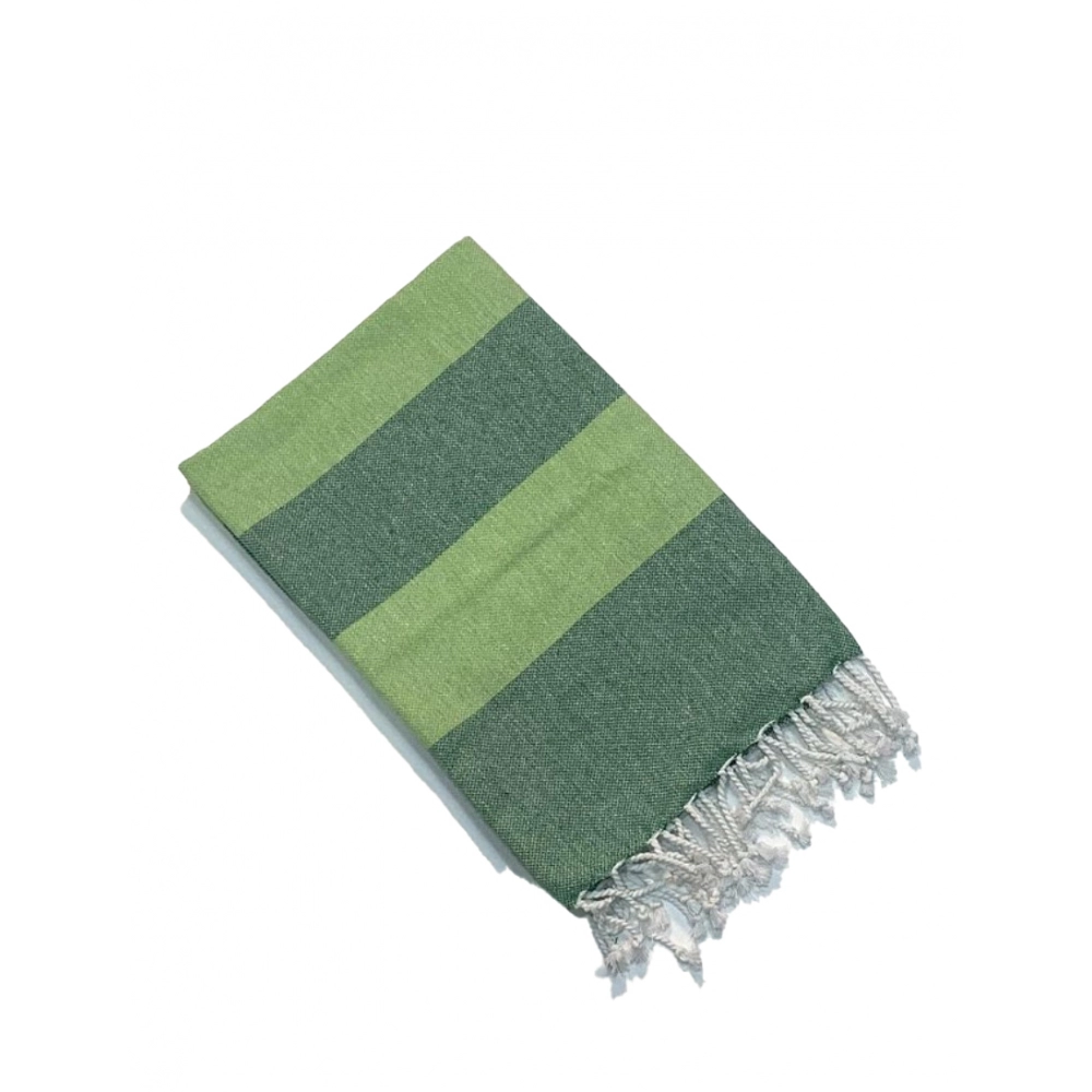 Generic Cotton Striped Bath Towels (Green, Size: 30x59 In)