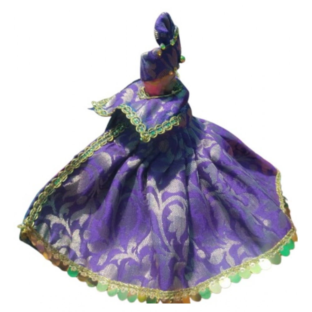 Generic Laddu Gopal Silk Dress Size: 0 To 6 (Blue)