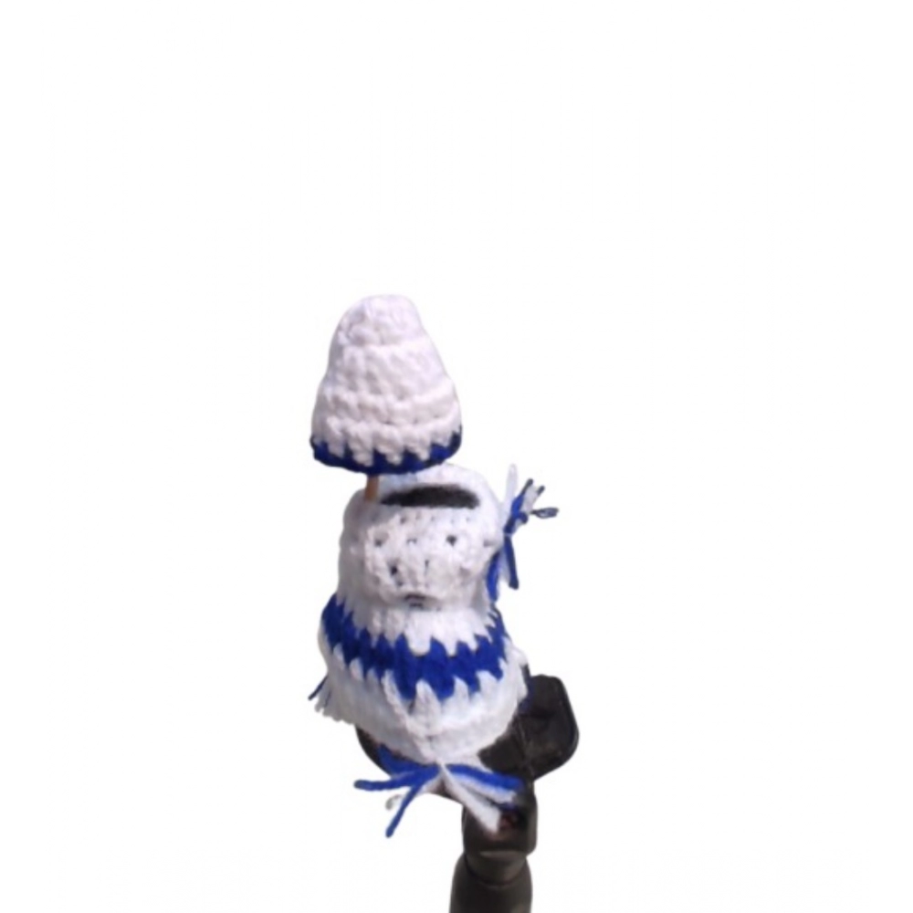 Generic Laddu Gopal Tharad Dress Size: 0 To 6 (White-Blue) - Image 3