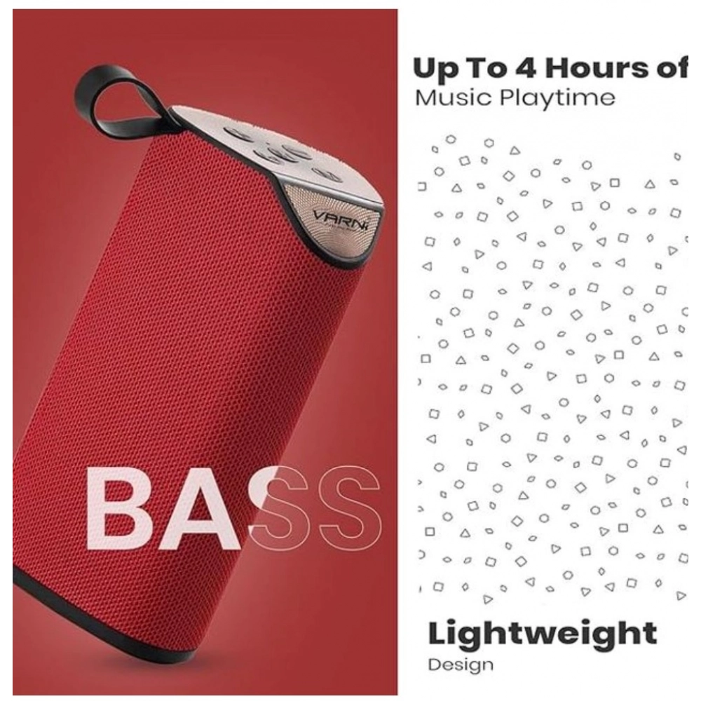 Generic Plastic Rubber Wireless TG111 Bluetooth Speaker (Red) - Image 2
