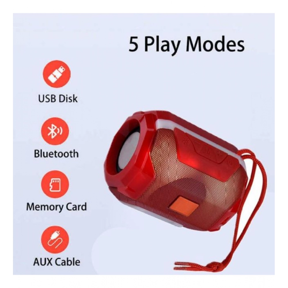 Generic Plastic Rubber Wireless A005 Bluetooth Speaker (Red) - Image 3
